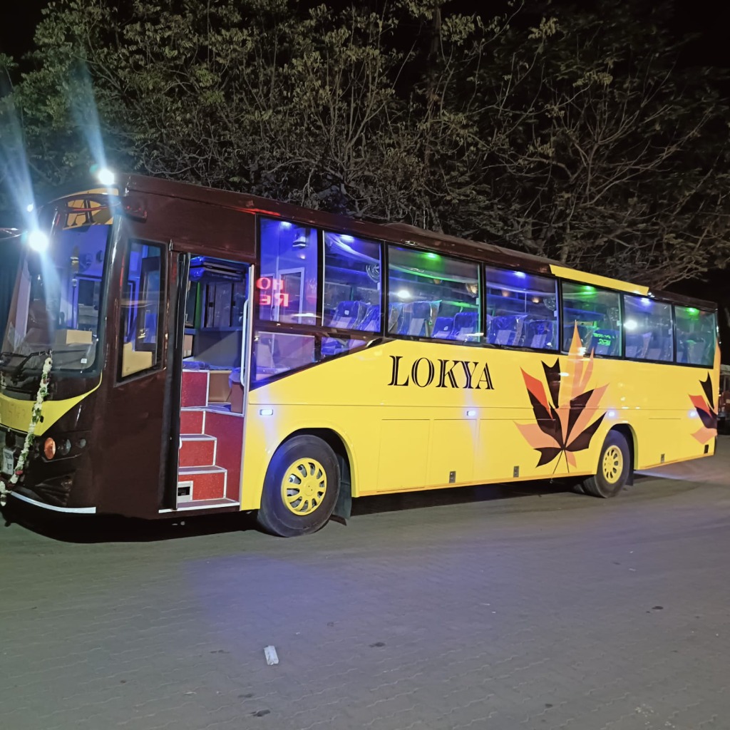 Lokya Travels Bus Night Open Door